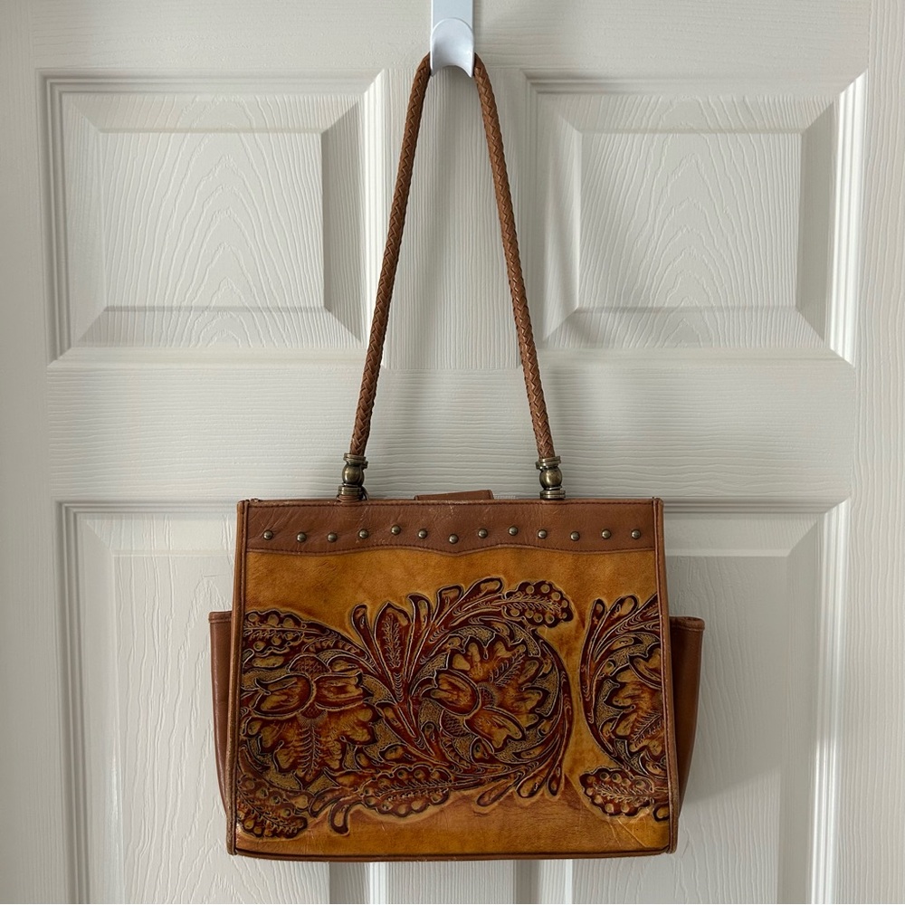 Scully Patterned Leather Purse